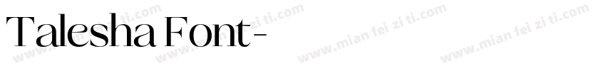 Talesha Font字体转换